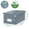 Leitz Storage Box, White, Click and Store Range, 60420001