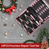 WORKPRO 33PCS Precision Repair Tool Set Screwdrivers Craft Utility Knife Tweezer