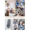 M Grande DY31A Premium Line Wig, Supervised by Top Stylist, 6-Piece Set, Gradient Line, Women's Wig, Bob, Semi-Long, Face Shrinking, (Blue-Greige)