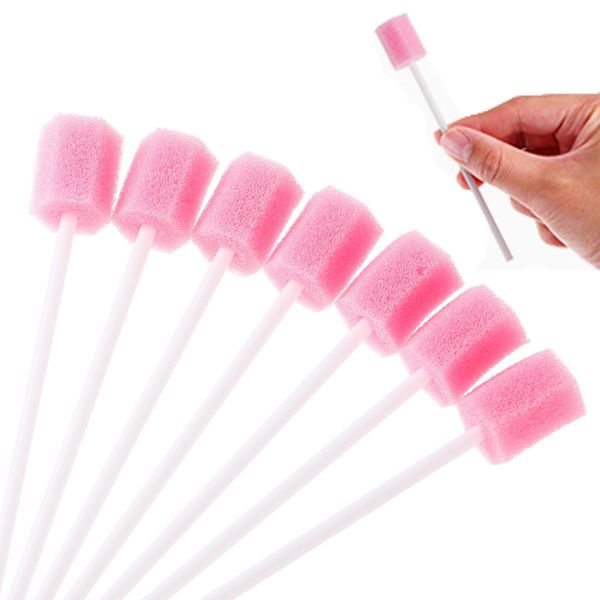 Healvian 100Pcs Disposable Mouth Swabs, Soft Baby Mouth Sponges Professional Baby Oral Care Tool