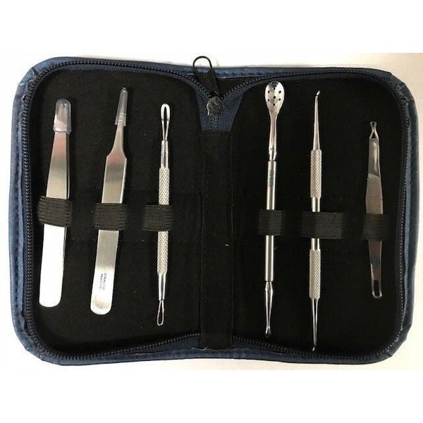 Skin Care Kit High Quality Stainless Steel With Free Zipper Case