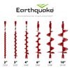 Earthquake 6-Inch Earth Auger Bit, Fishtail Point, Flex-Coil Technology, EA6F