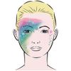 Eulenspiegel 109342 - Face Painting Stencil, Infinity, Template Face Tattoo, Suitable for Professional Aqua Make-Up, Liquid Makeup, Glitter Tattoos, Painted Tattoo Colours