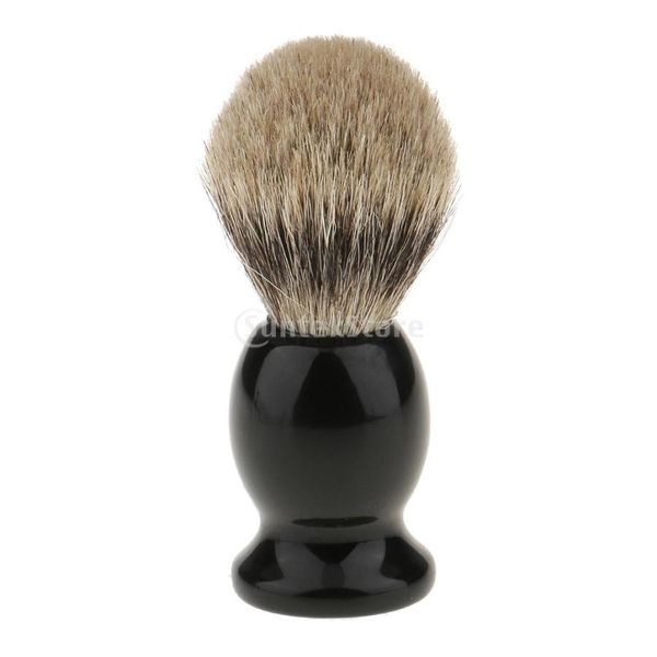 Synthetic hair shaving brush, travel, soft, face washing, barber, shaving, portable, 10.2cm