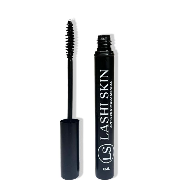 LASHISKIN’S Black Mascara Infused with Lash Growth Serum I Long Lasting, Waterproof, Vegan, and Cruelty-Free Formula I Infused with Natural Ingredients I Ideal for Sensitive Eyes - 6ML