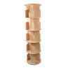 360 Rotating Open Storage Display Rack Floor Standing Bookcase for Kids Adults