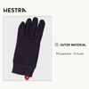 Hestra Touch Point Active Liner - Machine Washable, Touch Screen Compatible Liner for Additional Layering Or As A Thin Glove - Navy - 9
