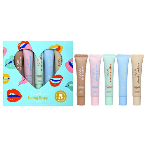 月間優良ショップ受賞  I Love Cosmetics Being Lippy Lip Care Set 0.5oz Cheeky Puckers Coconut Cream Exfoliating Lip Scrub, 0.5oz Soft Kisses Fudge   海外通販