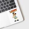 CafePress 00Larry Small Die Cut Sticker, 3"x4" Clear