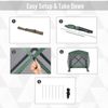 7'x7' Pop Up Camping Canopy Tent with Ventilating Mesh, Carry Bag