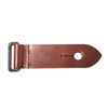 Daiking Ukulele Strap with Palm Tree Pattern V2, Genuine Cowhide Ends, 100% Cotton