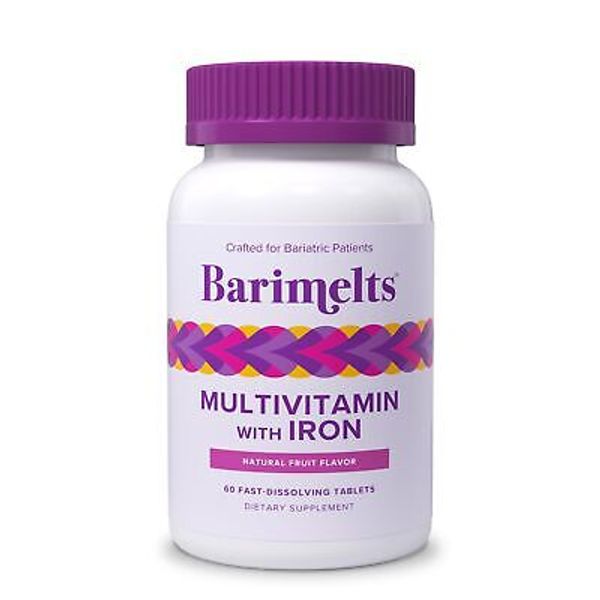 Barimelts Bariatric Multivitamin with Iron 60 Fast-Dissolving Tablets 1-Month...