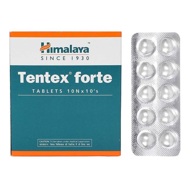Himalaya Tentex Forte Tablets - 10 Tablets (Pack of 10),100 tablets in total