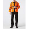 Supertouch 32682 Long Sleeved Hi Vis Zip Vest, Medium, Orange