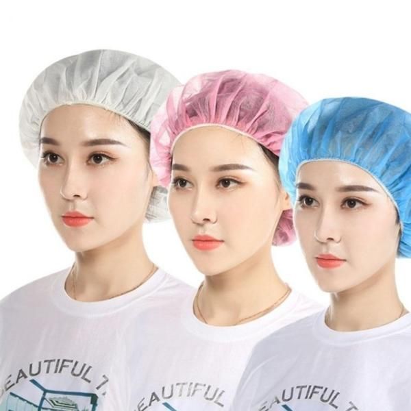 Sanitary cap disposable 100 sheets large capacity non-woven cooking hair cap cafeteria