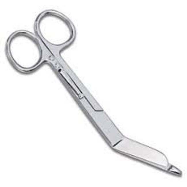 4.5 inch Lister Bandage Scissors with Clip - Silver