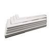 White Adjustable (4"-6.5") Vinyl 4-pc"Sleeve" Trim Ring
