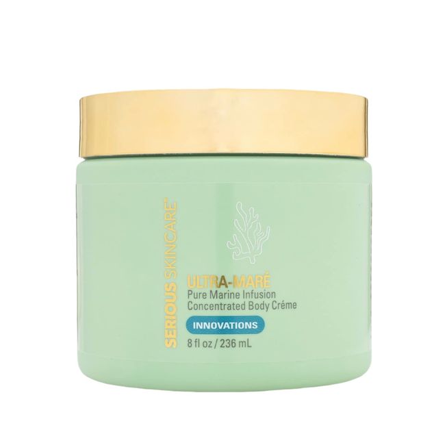 Serious Skincare Ultra-Mare Pure Marine Infusion Body Cream – Revitalize Dry Skin – Marine Peptides & Minerals – Shea Butter – Algae Extracts - 8 oz.