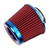 3" 76mm Inlet Cold Air Intake Cone Replacement Quality Dry Air Filter Red