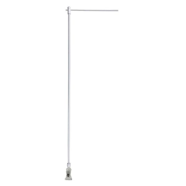 Mini Streamer Pole Stand [Transparent Clip Small] (White) [No.45499] [Courier]