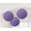 New Purple Round Paper Lanterns (Pack of 3)