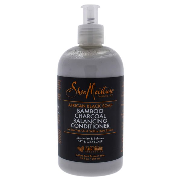 shea moisture african black soap bamboo charcoal balancing conditioner