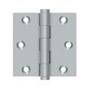Deltana DSB326D 3" x 3" Square Hinge in Brushed Chrome