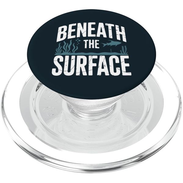 Spearfisher Beneath Spearfishing PopSockets PopGrip for MagSafe