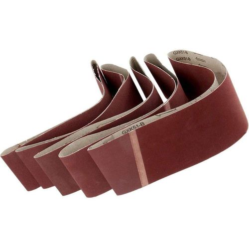 5 Pack Cloth Sanding Belts Sanding Paper Sanding Belts (50mm x 686mm,120 Grit)