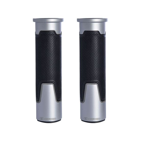 Oxford - Avanza Handlebar Grips - Silver (OX610)