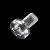 sourcing map M5x10mm Plastic Phillips Bolts 100pcs PC Pan Head Machine Screws Transparent