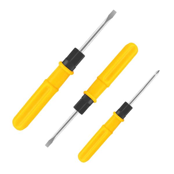 Multi-purpose 3-piece screwdriver set tool, small cross dual-purpose screwdriver tool