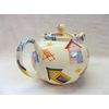 2 Cup teapot in Beach Huts Design by Heron Cross Pottery.
