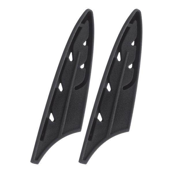 sourcing map 2 Pcs Knife Cover Sleeves, 3.9" x 1" PP Knives Edge Guard Blade Protector Universal Knife Sheath for Home Kitchen, Black