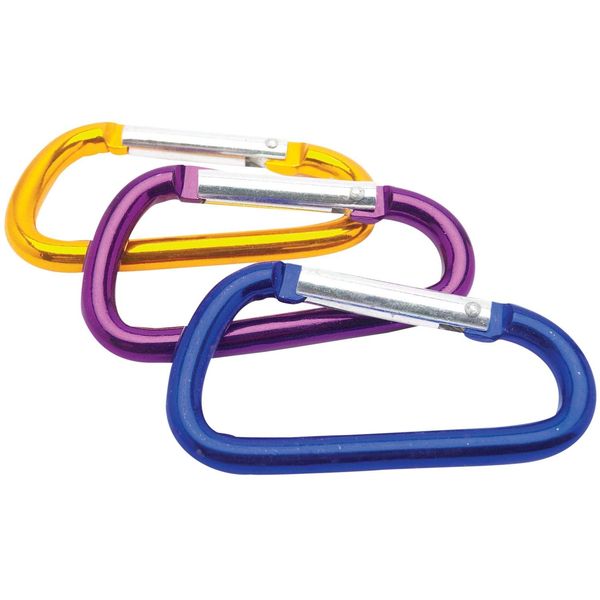 Performance Tool 1149 Bright Anodized Aluminum Carabiner Set - Lightweight and Durable Accessory for Easy Key Management and Quick Access