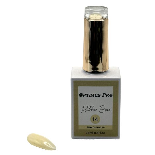 Optimus Pro Rubber Base soak off UV/LED 15ml/0.5oz - 14 Set 2