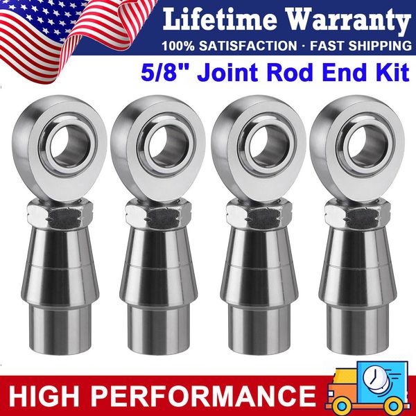 5/8'' Heim Joints Rod End Suspension Kit, 750'' Chromoly Left &Right Hand Thread