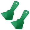 sourcing map Inside Corner Trowel 4 Inch Drywall Corner Tool Plastic Corner Knife, Green 2pcs