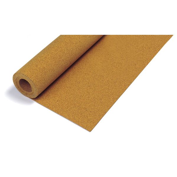 QEP Natural Cork Underlayment Roll - 1/4" (6 mm) - 200 sq. ft., 48" x 50' (72000Q) , Brown