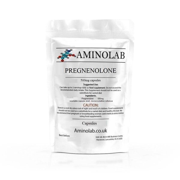 Aminolab - Pregnenolone - MAX Strength 500mg 240 Capsules