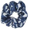 Assorted Colors Lace Scrunchies, 3-Pack, Black, Red & Dark Blue
