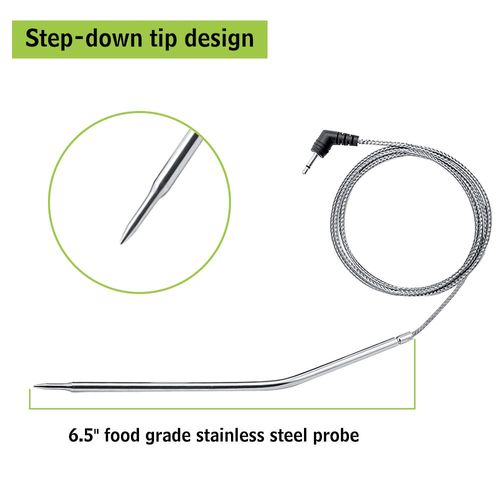 Official ThermoPro Stainless Steel Probe Replacement Stainless Meat Probe for TP06S, TP07, TP610, TP16, TP16S