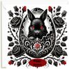 Sarah Elizabeth Collection Easter Card with Matching Gift Tag/Gothic Theme, Easter Bunny