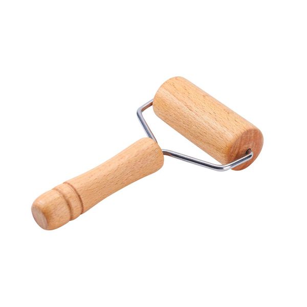 Pastry Pizza Roller Natural Wood Rolling Pins for Baking Non Stick Wood Dough Roller Suitable for Smaller Hands T Shape