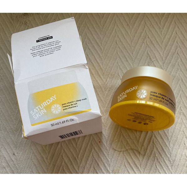 SATURDAY SKIN Yuzu Vitamin C Sleep Mask 1.69 oz NEW