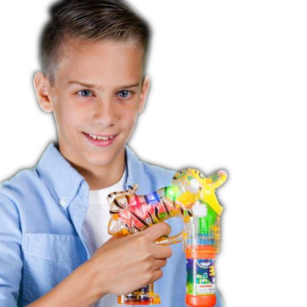 blinkee Light Up Terrific Tiger Bubble Gun
