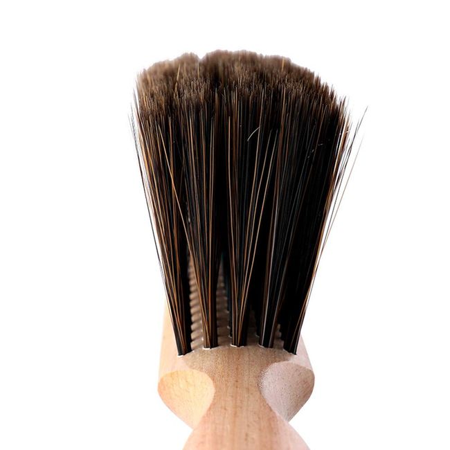 OAKART Hand Brush Soft Bristle with Oiled Beech Wood Handle 14 Inch Long  (Brown)