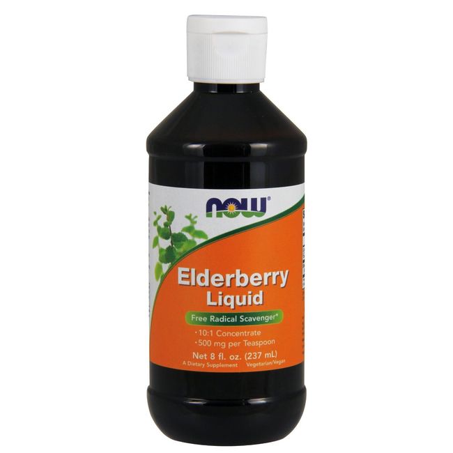 NOW Foods Elderberry Liquid, 8 fl. oz.