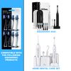 AquaSonic Duo Replacement Brush Heads (8-Pack) - 4 White & 4 Black Dupont Brush Heads