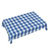Walmsco Tablecloth Blue White Plaid Decor For Dining Room Kitchen Rectangular Table Cover 132 * 178cm